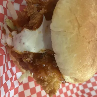 Buffalo chicken sandwich Chef Carnell's way