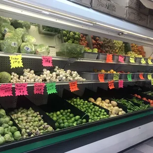 Fresh vegetables, sourced locally.