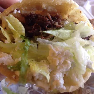 Barbacoa Gordita $2.50