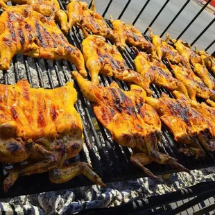 grilled chicken on a grill
