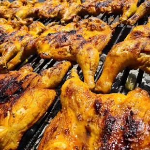 grilled chicken on a grill
