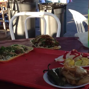 Friday night greasy and meaty tacos.