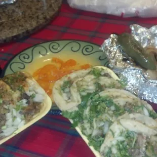 Surtido Tacos, a little bit of everything.
