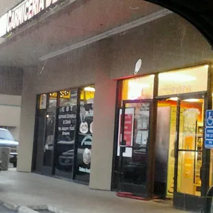 outside