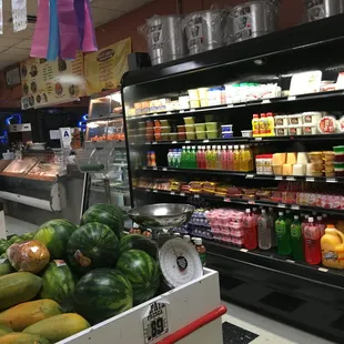 a display of fruits and vegetables