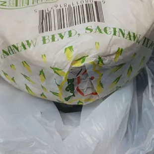 a banana wrapped in plastic