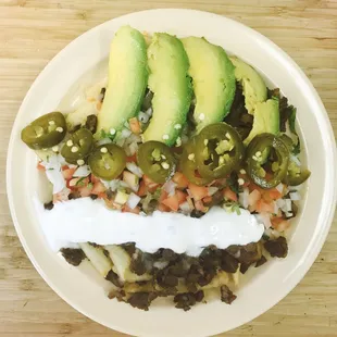 Now serving asada fries.