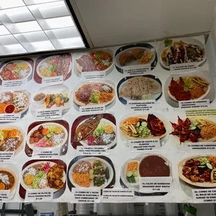 a variety of mexican dishes