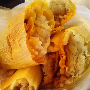 Chicken &amp; Pork Rojo Tamales