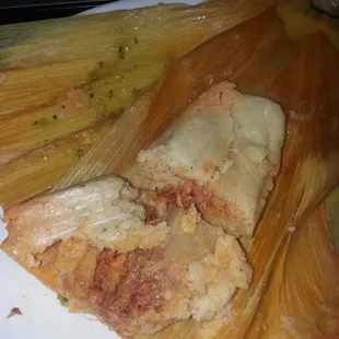 Spicy pork tamales