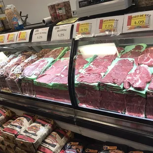 meat on display