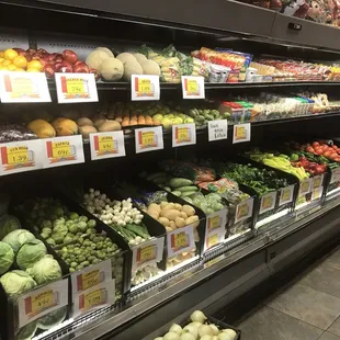 a variety of fruits and vegetables