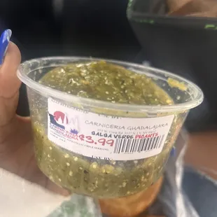 Green salsa (spicy how i like)