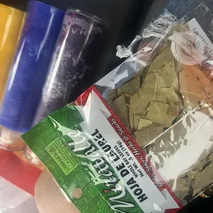 Bay leaves &amp; candles