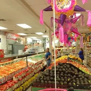 a woman shopping in a grocery store