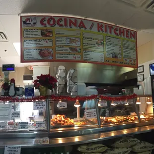 Kitchen was in the back