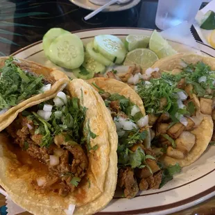 Al pastor / Fish tacos (Tilapia)
