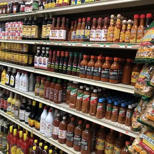 Hot sauces! Carniceria Jalisco. March 2021.