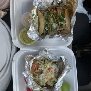 Tacos and Al Pastor sope