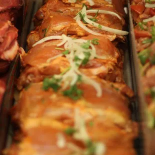 Seasoned boneless/skinless leg and thigh