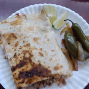 Quesadilla Supreme with Grilled Onions