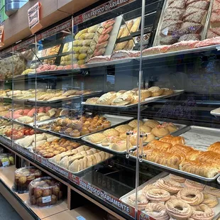 a variety of baked goods