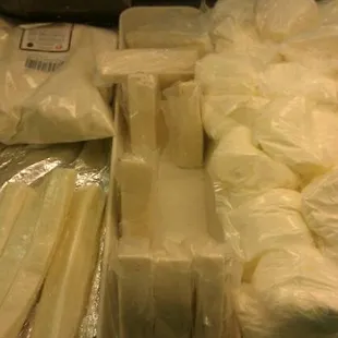 a variety of cheeses