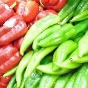 green beans and tomatoes