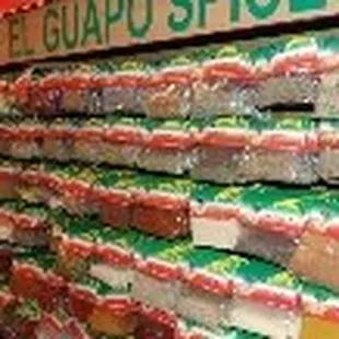 a display of hot dogs