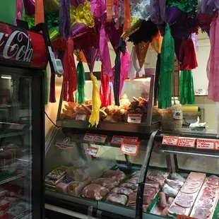 a variety of meats