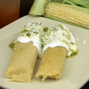 Uchepos... Sweet corn Tamales