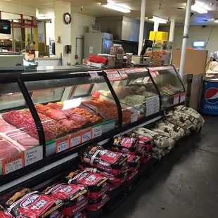 a variety of meats