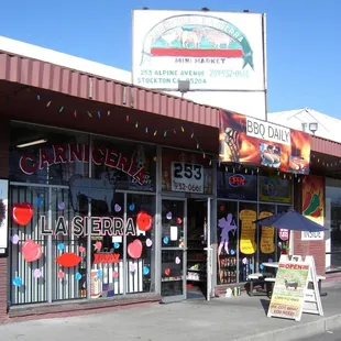 the storefront of the store