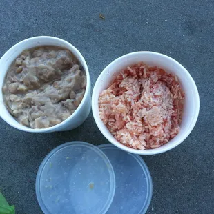 Rice and beans made here are two for $5 . Really good