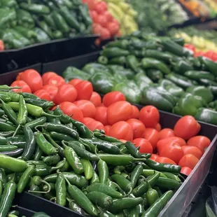 peppers and tomatoes