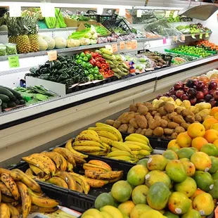 a variety of fruits and vegetables