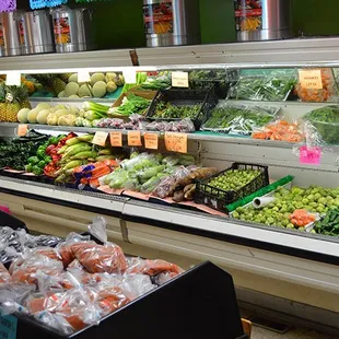 a variety of fruits and vegetables