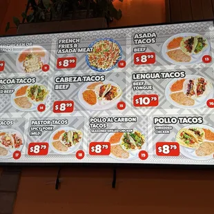 Updated menu 11/5/24