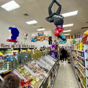 a woman in a grocery store