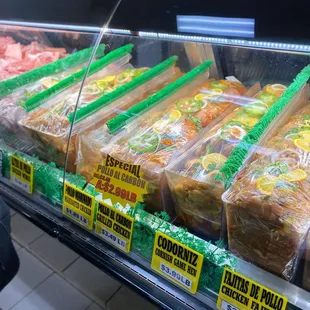 a display of carnicerias