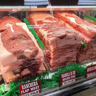 a display of meat