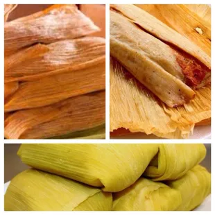Everyday Tamales ! Pork, chicken and sweet corn !