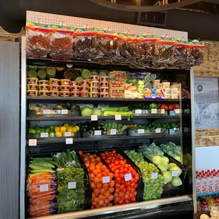a produce section