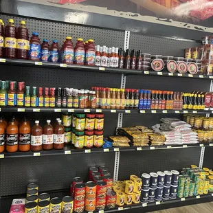 a variety of food items