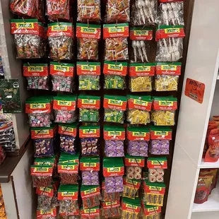 a display of candy