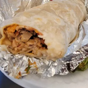 took a bite out of burrito