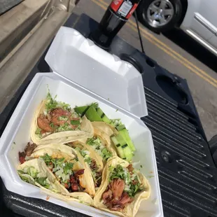 Carnitas, al pastor and asada tacos