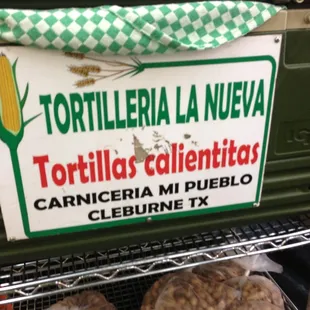 Fresh corn and flour tortillas