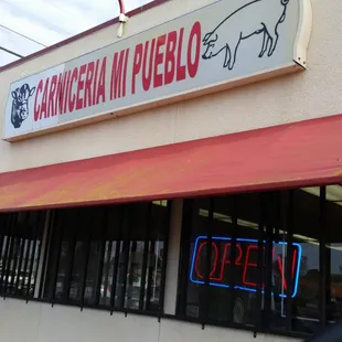 the front of a restaurant