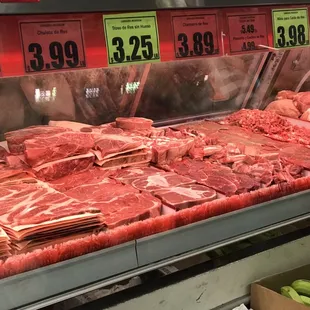 meat on display